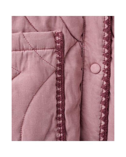 Mango Red Quilted Jacket