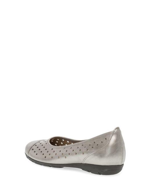 Gabor White 44.169 Ballet Flat