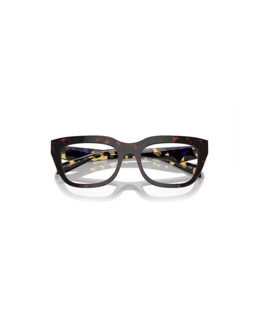 Prada Black 52Mm Irregular Optical Glasses