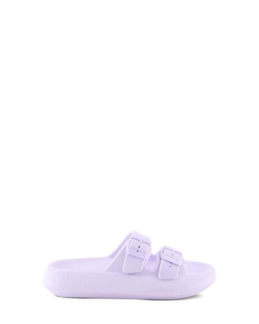 Flexus by Spring Step Purple Bubbles Waterproof Slide Sandal