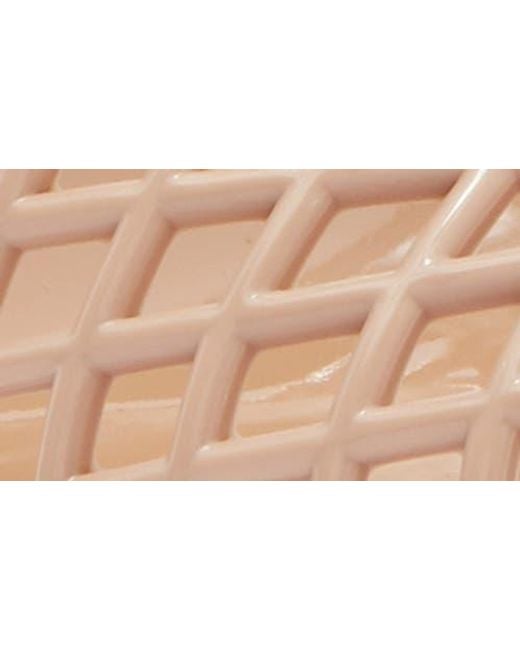 Jeffrey Campbell Natural Lattix Ankle Strap Jelly Sandal