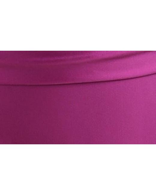 La Blanca Purple Earth Lace-Up Underwire One-Piece Swimsuit