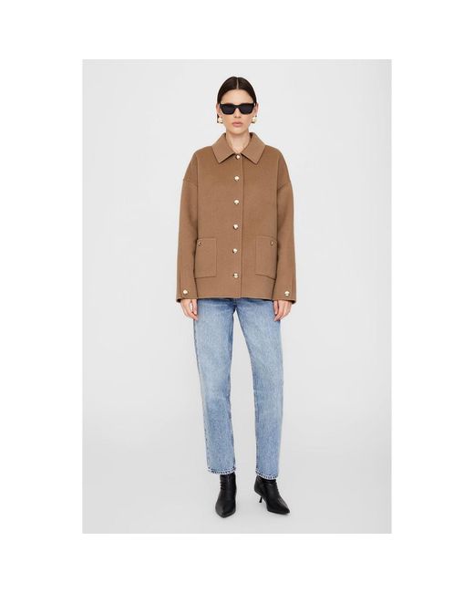 Anine Bing Blue Luca Cashmere Blend Jacket