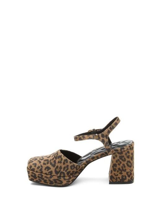 Kelsi Dagger Brooklyn Brown Edna Ankle Strap Platform Pump