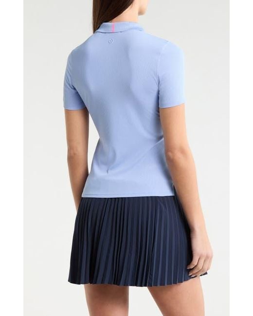G/FORE Blue Tech Rib Golf Polo