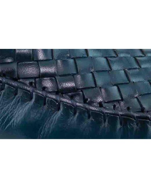 Marc Joseph New York Blue Spring Street Woven Leather Driving Loafer for men