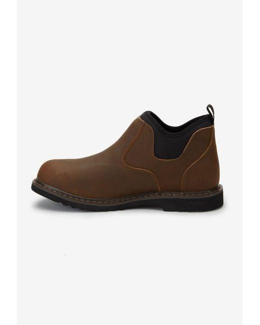Kingsize Brown Pull-On Boots for men