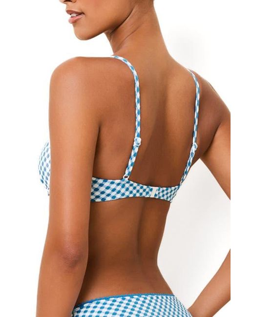 Solid & Striped Blue The Daphne Bikini Top