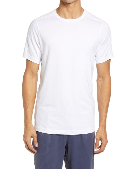 Mack Weldon 18-hour Jersey Crewneck T-shirt in White for Men | Lyst