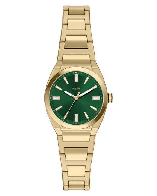 Fossil Metallic Small Everett Bracelet Watch, 27Mm