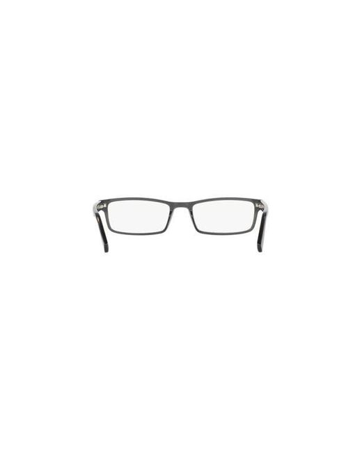 Sferoflex Black 52Mm Rectangle Optical Glasses for men
