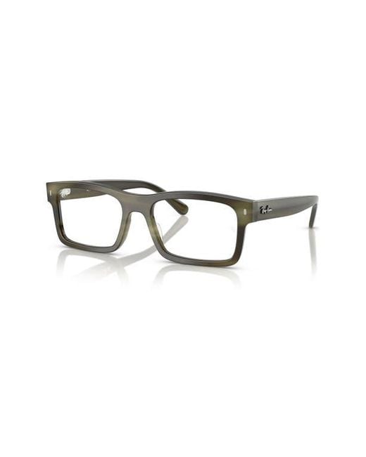 Ray-Ban Multicolor 54Mm Rectangular Optical Glasses for men