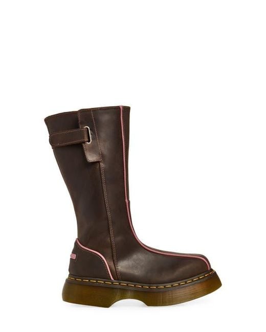 Dr. Martens Brown Buzz Hi Platform Boot