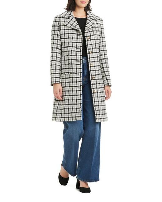 Kate Spade Blue Single Breasted Notch Lapel Coat