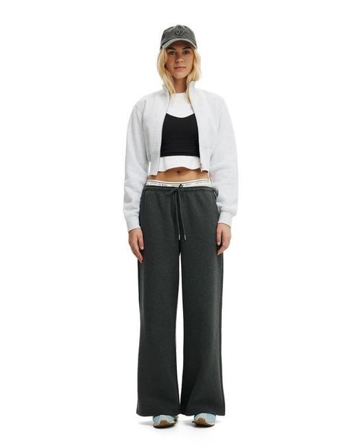 Cotton On White Active Plush Fitted Zip Through