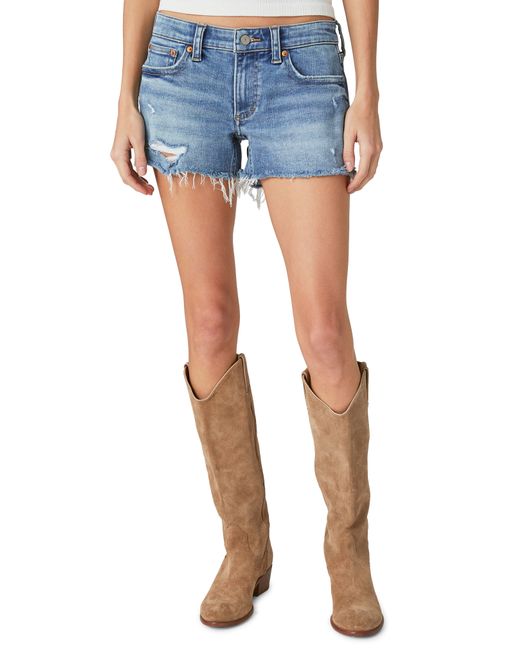 Lucky Brand Low Rise Cutoff Denim Shorts in Blue Lyst