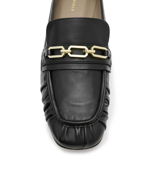 AllSaints Black Sapphire Chain Loafer