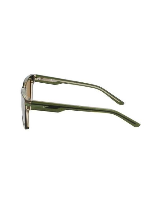 Nike Brown Crescent I 54Mm Rectangular Sunglasses for men