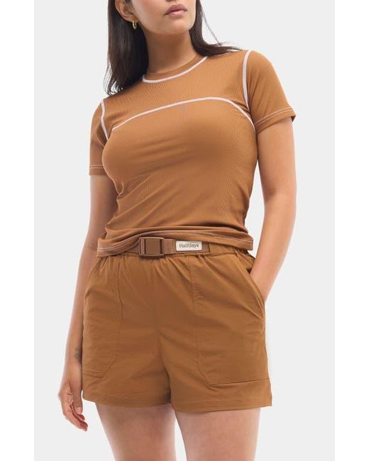 Halfdays Brown Mollie Performance T-Shirt