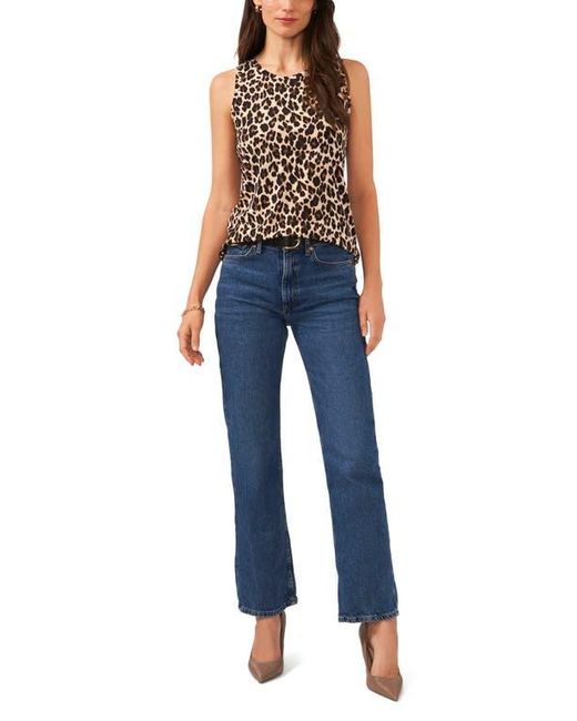Vince Camuto Blue Leopard Print Tank