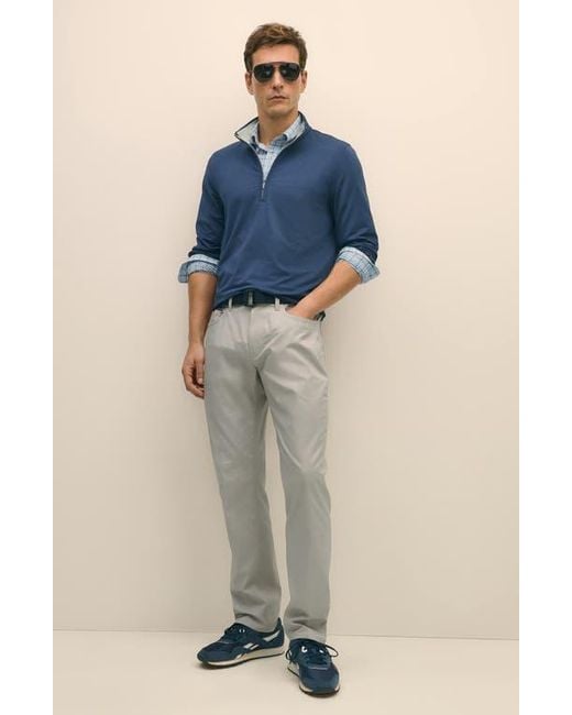 Brooks Brothers Blue Half Zip Pullover for men