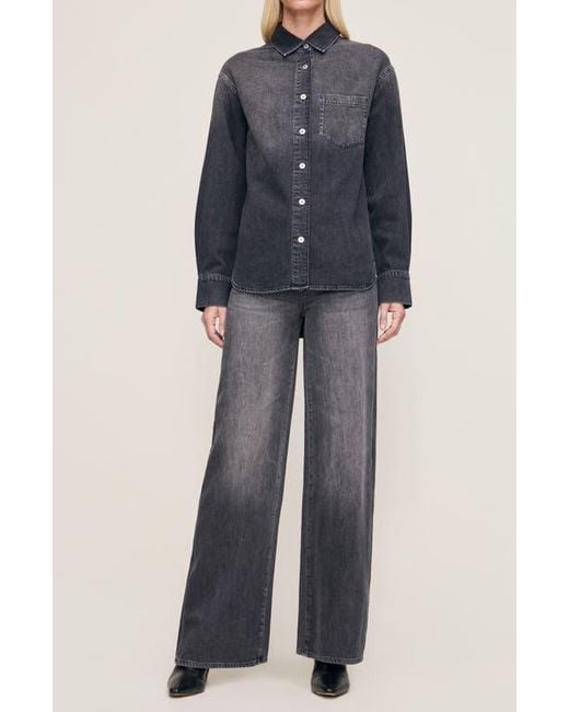 DL1961 Blue Faye Denim Shirt