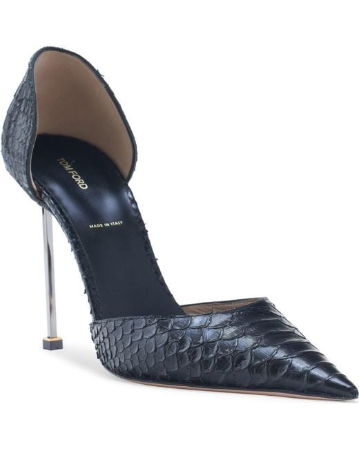Tom Ford Blue Stiletto D'Orsay Pump