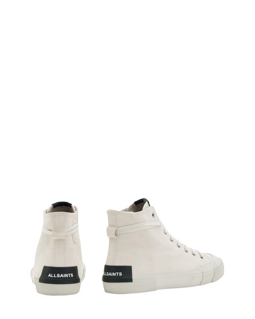AllSaints White Dumont High Top Sneaker for men