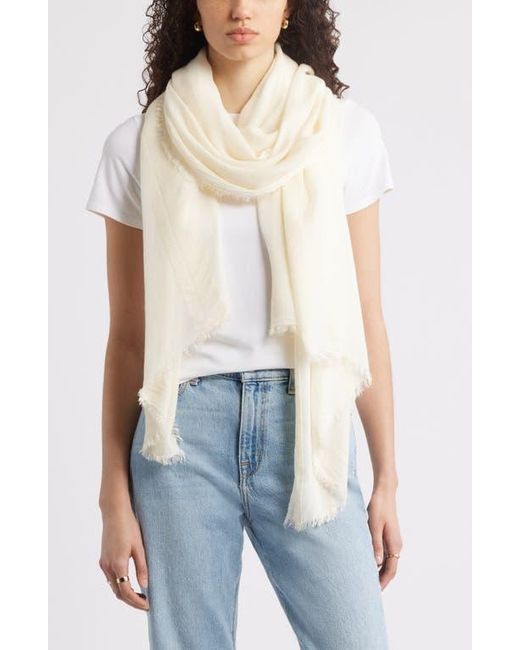 Nordstrom Natural Sheer Stripe Pareo Wrap