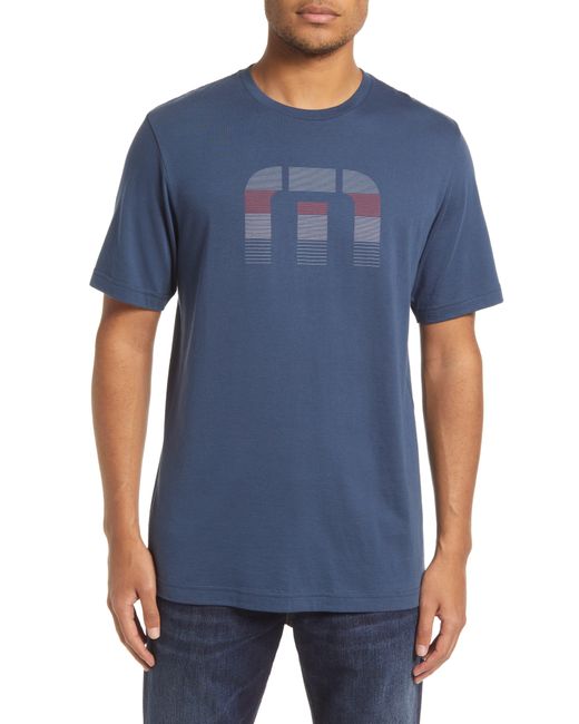 Travis Mathew Hypnautic Graphic Tee in Blue for Men | Lyst