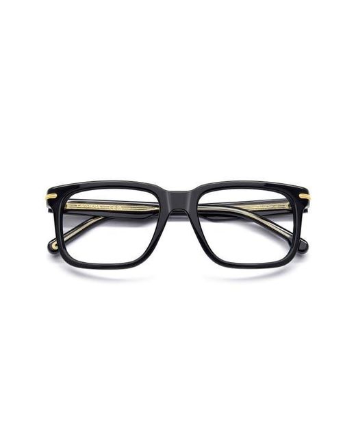 Carrera Black 54Mm Rectangular Optical Glasses for men