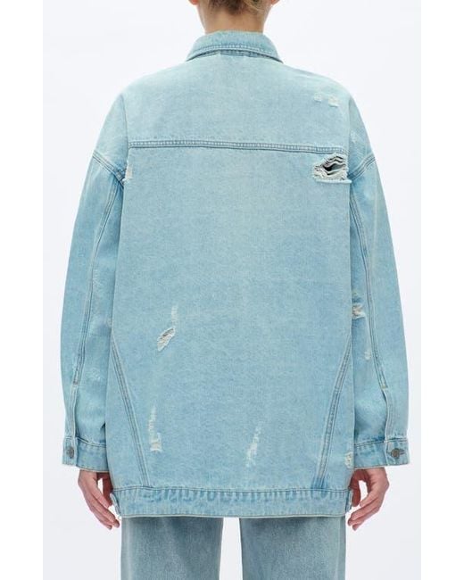 Bayeas Blue Loose Denim Jacket