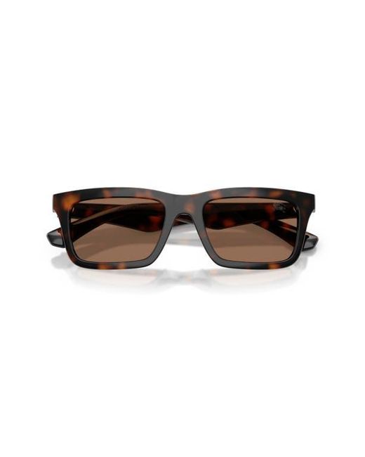 Burberry Brown 53Mm Rectangular Sunglasses for men