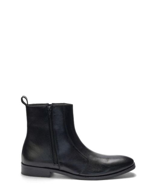 A. Veer Black Lexington Zip Boot for men