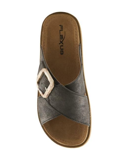 Flexus by Spring Step Black Aspa Slide Sandal
