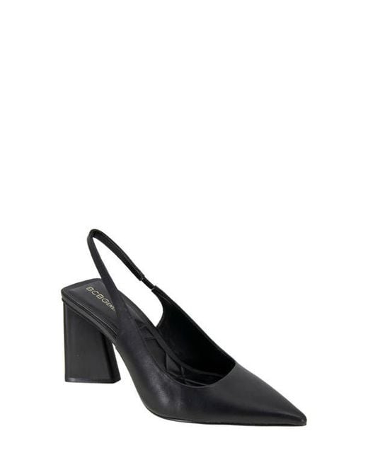BCBGMAXAZRIA Black Trina Pointed Toe Slingback Pump