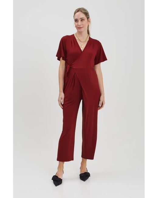 Nom Maternity Red Lucia Jumpsuit