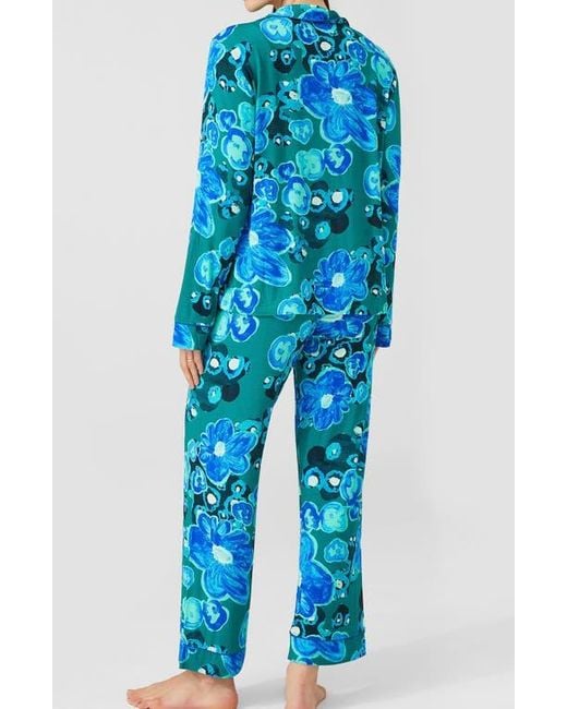 Alivia Blue Sofia Print Crop Pajamas