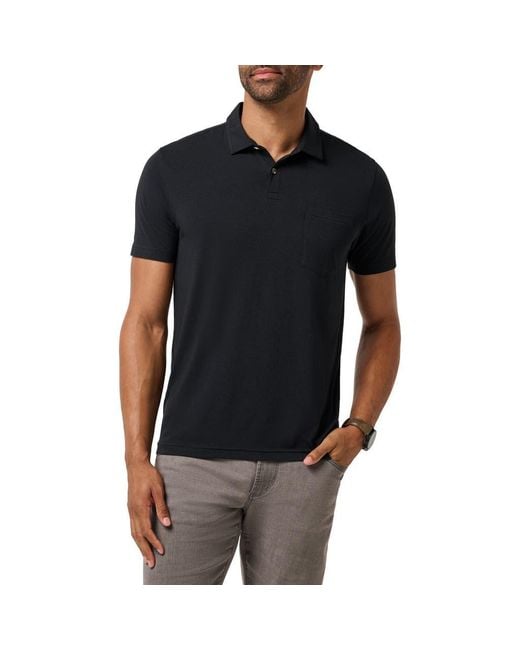 Travis Mathew Black The Cloud Polo for men