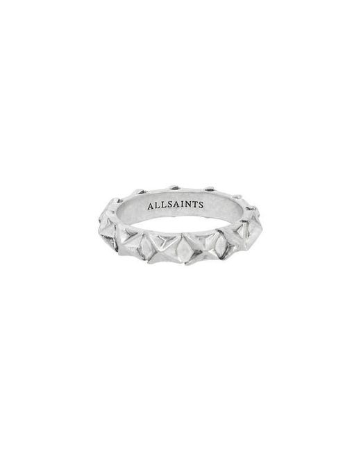 AllSaints Multicolor Square Stud Ring for men