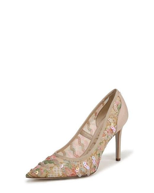 Sam Edelman Natural Hazel Pointed Toe Pump