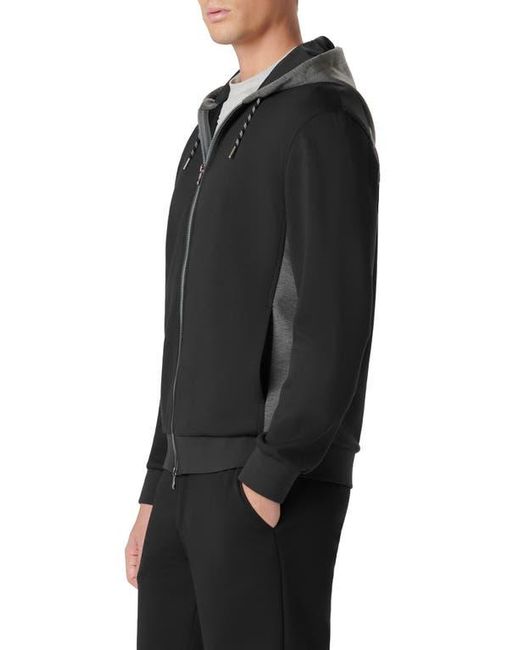 Bugatchi Black Full Zip Hoodie for men