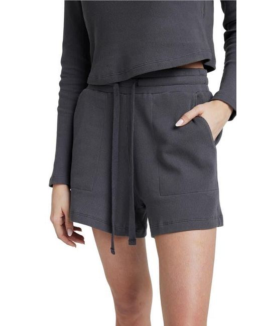 Losano Black Organic Cotton Drawstring Short