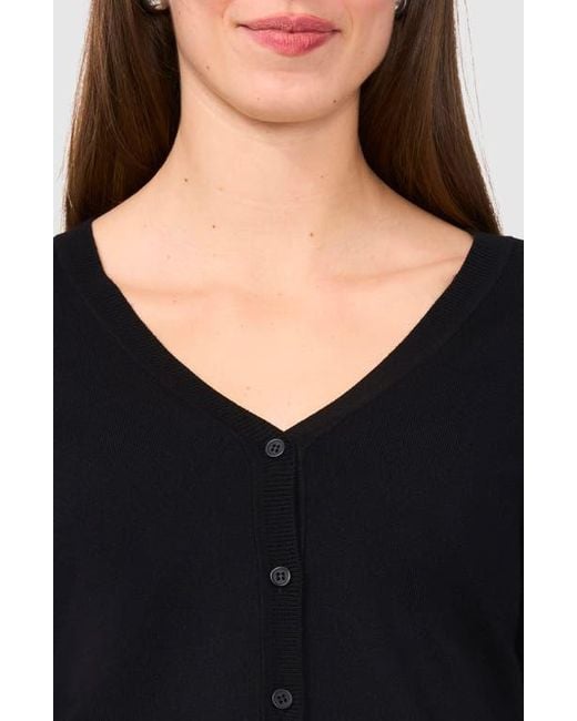 Halogen® Black V-Neck Cardigan