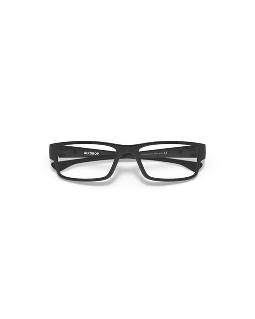 Oakley Black 51Mm Rectangle Optical Glasses for men