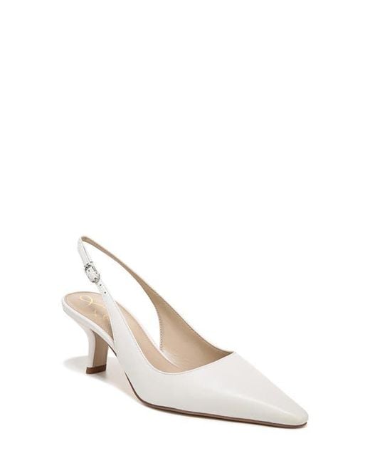 Sam Edelman White Bianka Slingback Pump