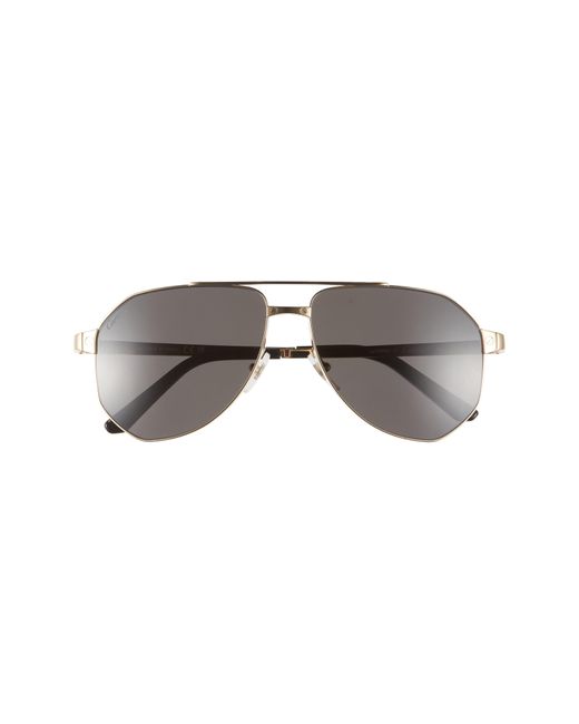 Cartier Multicolor 60mm Polarized Pilot Sunglasses for men