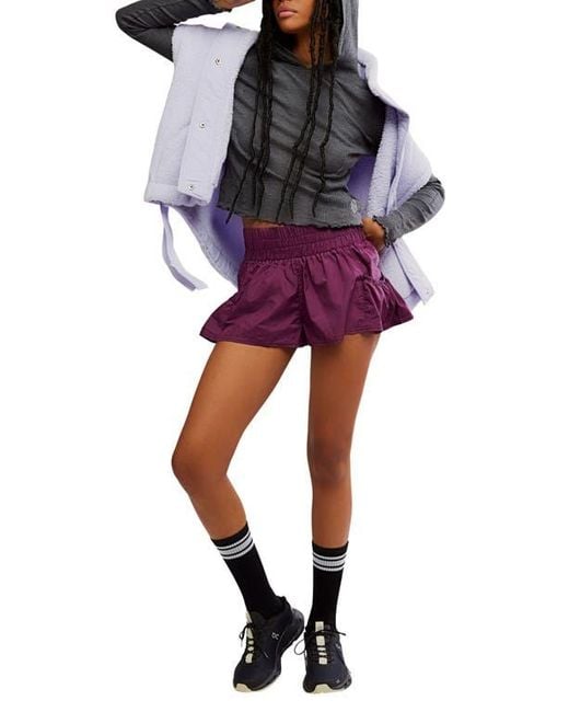 Free People Purple Fp Movement Get Your Flirt On Shorts