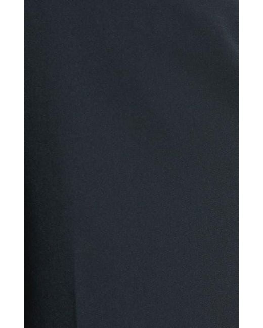 Berle Black Self Sizer Waist Pleated Classic Fit Wool Gabardine Dress Pants for men