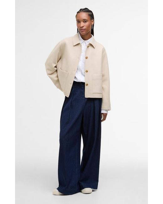 Barbour Natural Ashdon Double Face Wool Blend Overshirt